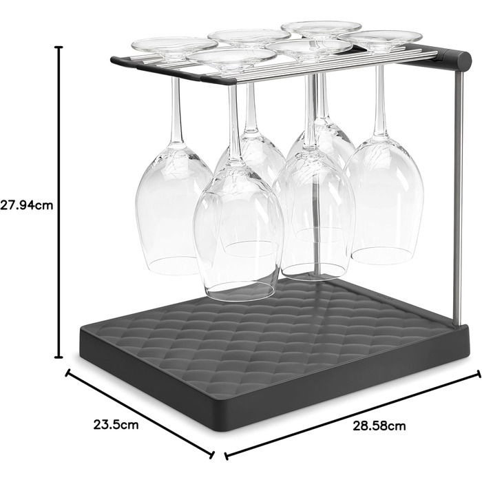 Стійка для склянок Kohler K-8628-CHR, антрацит