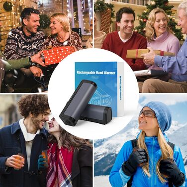 Електричні грілки для рук 2 шт. - USB, багаторазові, 3 режими нагріву, для дітей та жінок (сірі)