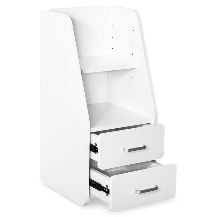Тумбочка Mealux BD-C12 White з надбудовою (арт. BD-C12 W)