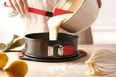 Форма для випічки Woll Springform Ø 26 см - висувна, без PFAS, з антипригарним покриттям та силіконовими ручками, придатна для духовки та мийки, діаметр 26 см, висота 7 см