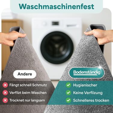 Килимок для ванної кімнати сірого кольору, антиковзкий, швидковисихаючий, 50x80 см