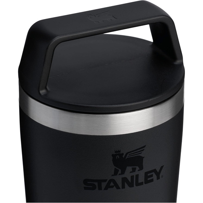 Термокружка Stanley Cafe To Go - 0.23L, чорна - нержавіюча сталь, 4 години тепла, 5 годин холоду