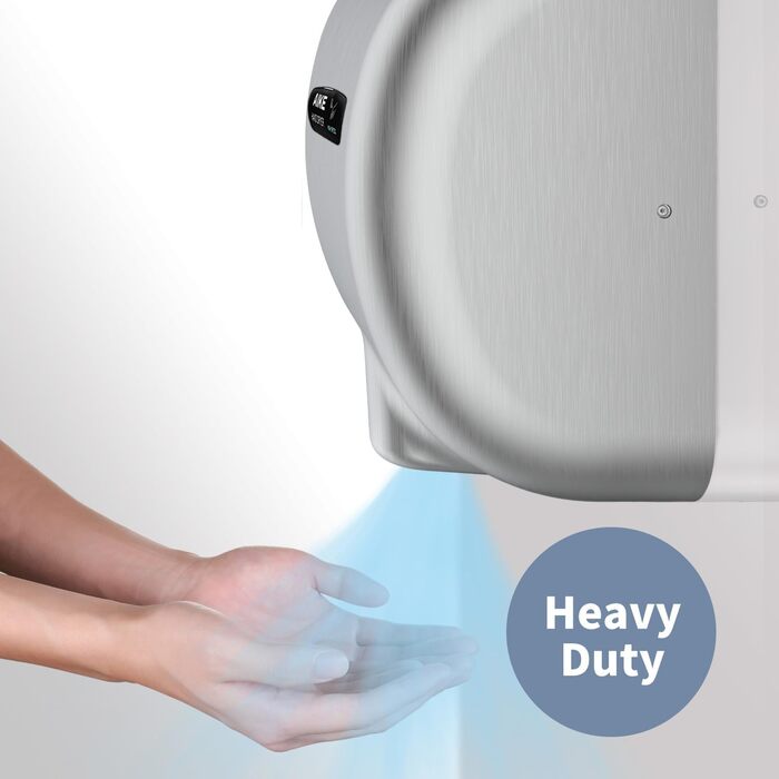 Електричний сушар для рук AIKE AK2800B ECO з сенсором, HEPA-фільтром та з нержавіючої сталі, 10-15 сек сушіння, екологічний