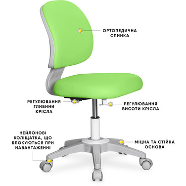 Дитяче крісло Evo-kids Limpi Green (арт.Y-212 KZ)