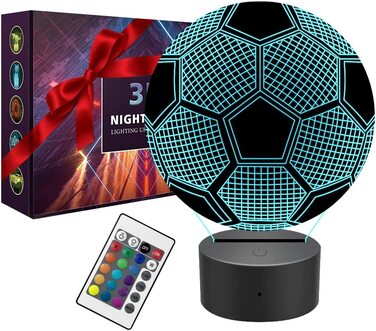 Нічник для футболу INTOBAS, 3D-футбольна оптика, інтелектуальний датчик, сенсорний перемикач, мультяшний світлодіод, приліжковий столик, Світильник для настрою, свято, вечірка, косплей, день народження