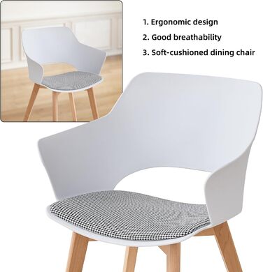 Набір кухонних стільців GrandCA HOME, 8 шт. з масивних дерев'яних ніжок, оббивка, зелений колір, для кухні, вітальні, спальні