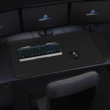 Килимок для миші TITANWOLF XXXL 1000x600mm - великий ігровий килимок з мотивами, покращена точність та швидкість