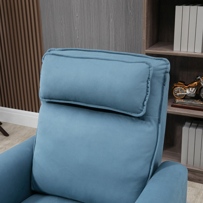 Електричне крісло-стійка HOMCOM Recliner з допоміжним засобом для стоячи та функцією відкидання, оббита пультом дистанційного керування та оксамитовою бічною кишенею