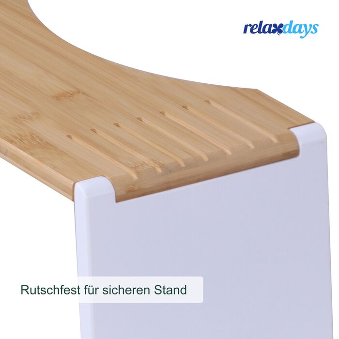 Складаний табурет для туалету Relaxdays з бамбука