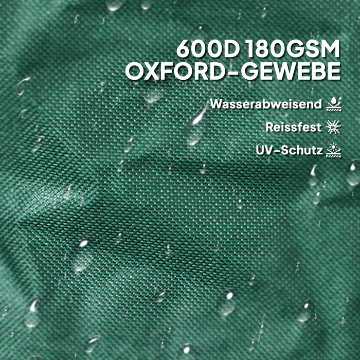 Outsunny Garden Bag 4x86L водонепроникний мішок для садових відходів з ручками на блискавці, стабільний мішок для листя, автономні садові мішки, багаторазові мішки для садових відходів Зелені відходи