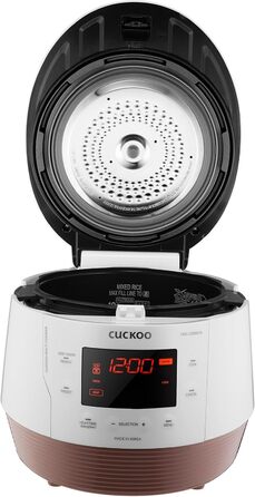 Мультиварка CUCKOO CMC-QSB501S iCook Q5 Premium з функцією парового тиску, 4.75 л, 8-в-1, з голосовим керуванням, 3D нагріванням, підтримкою температури, нержавіюча сталь з антипригарним покриттям