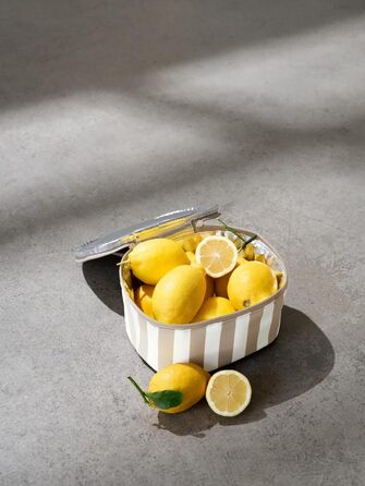 Сумка-холодильник Reisenthel Pocket Dot (S) Summerstripes Coffee з переробленого PET для обіду, Україна