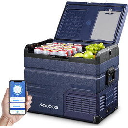 Автохолодильник AAOBOSI 72L з Wi-Fi, USB, 12/24/240V, до -20°C для авто, кемпінгу та подорожей