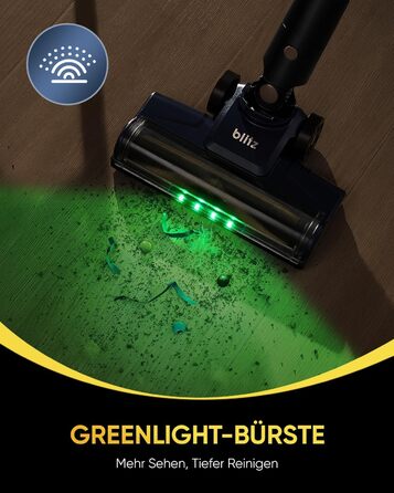 Акумуляторний пилосос Vexilar Leichter 50Kpa, 50хв, 450W, LED-дисплей, 6-в-1 для килимів, підлоги, шерсті тварин, авто, синій