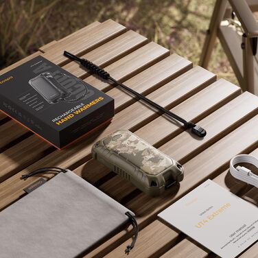 Електричний грієчка OCOOPA UT4 Extreme (камуфляж) 10000 mAh з Powerbank та ліхтариком