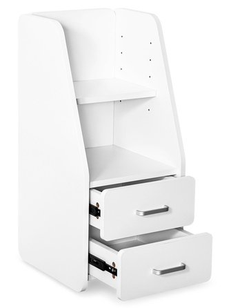 Тумбочка Mealux BD-C12 White з надбудовою (арт. BD-C12 W)