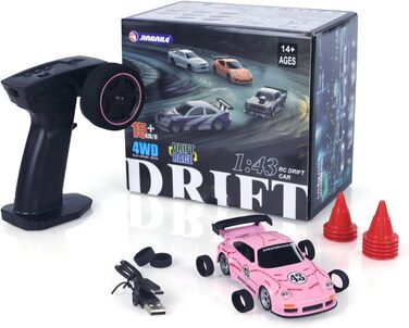 Радіокерований автомобіль Toucan RC Hobby RTR 4x4 1/43 - Повнорозмірний, швидкісний міні-автомобіль