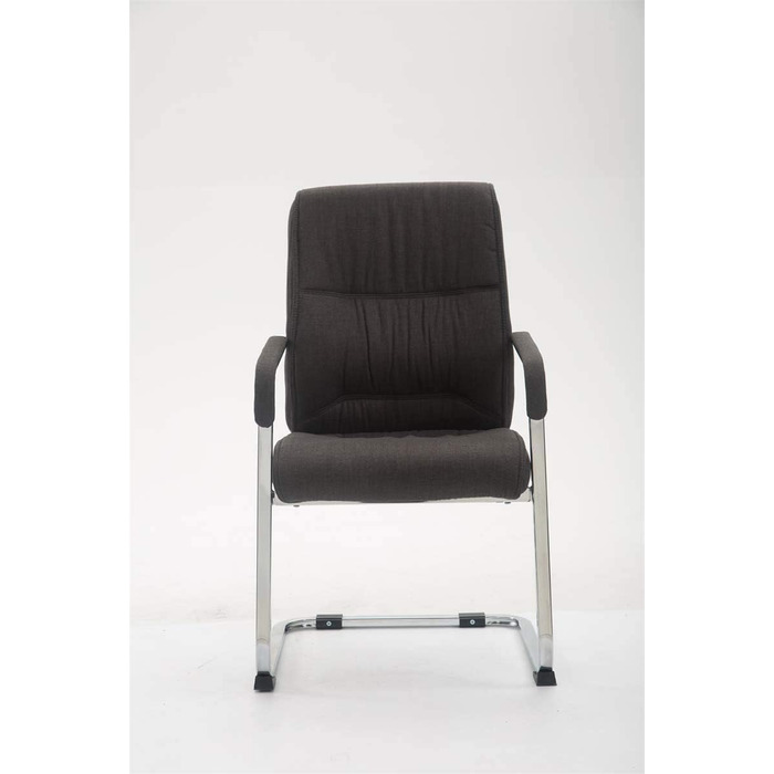Крісло конференції Anubis XXL темно-сіре з м'яким сидінням та металевим каркасом