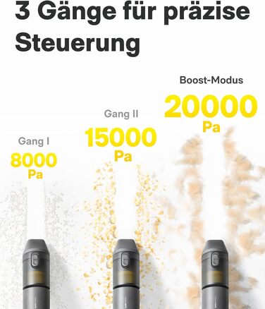 Акумуляторний ручний пилосос HOTO 20000Па 4-в-1 для авто, дому та клавіатури, бездротовий міні-пилосос з функцією обдуву