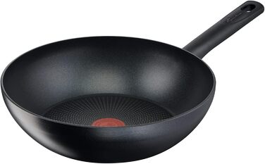 Вок Lagostina Rigenera Green з антипригарним покриттям з 100% переробленого алюмінію, Ø 28 см, для індукційних плит та духовки, з індикатором температури Thermosignal, стійкий до подряпин, ергономічна ручка