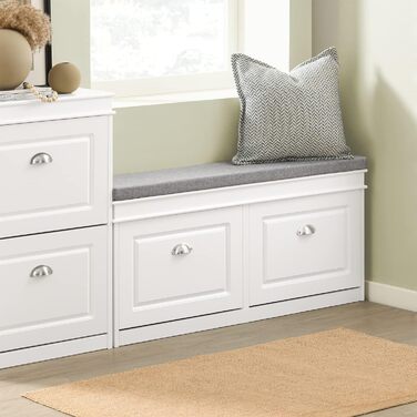 Полка для взуття SoBuy з сидінням, білий, 104x52x24 см, FSR64-W