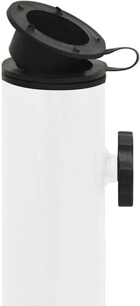 Підставка для парасольки від сонця, підставка для парасольки, основа для парасольки, тримач для парасольки, тримач для парасольки від сонця, лита залізна підставка, білий колір, 45x45x30 см