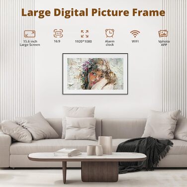 Цифровий фоторамка Dragon Touch Frameo 15.6