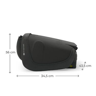 Автокрісло Kinderkraft UNITY 2 i-Size, 100-150 см, 3,5-12 років, регульована підголівник, AIR FLOW, 5 положень спинки, чорний