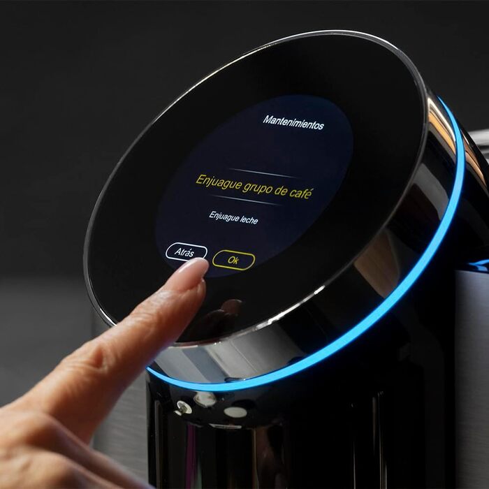 Кавомашина автоматична Cecotec Cremmaet Spin 1450W з TFT-дисплеєм, термоблоком, автоочищенням та місткістю для зерен 290г