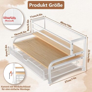 Трирівневий органайзер для капсул кави Dolce Gusto/Nespresso/Cafissimo з шухлядою (35 капсул)