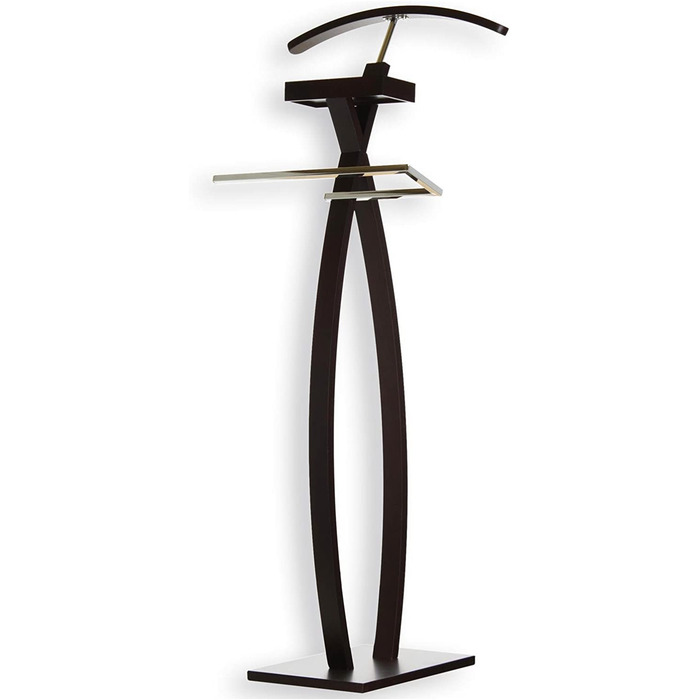 Стійка для одягу Herrendiener з вішалкою для штанів, практичний буфет для одягу з полицею для прикрас, сучасний чоловічий/жіночий стійка для одягу білого (темно-коричневого) кольору