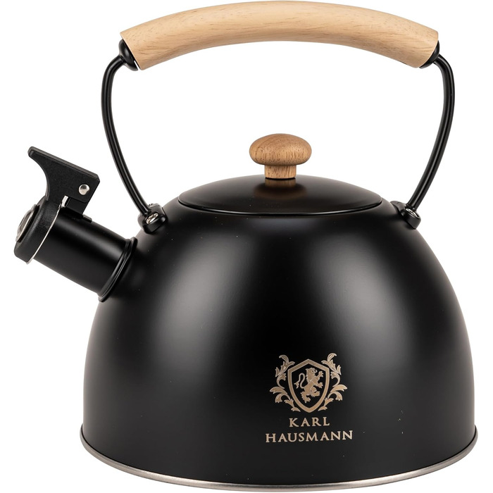 Чайник електричний KARL HAUSMANN Induktion 2.5L з авто-свистком, з нержавіючої сталі для всіх типів плит