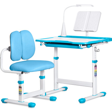 Комплект меблів Evo-kids (стіл+стілець+полиця+лампа) BD-23 BL
