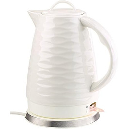 Керамічний чайник Rosenstein & Shne Порцеляновий чайник WSK-270.rtr, 1,7 літра, 1 500 Вт (ретро-чайник, електрочайник для чаю 5 годин, ідеї жіночих подарунків)
