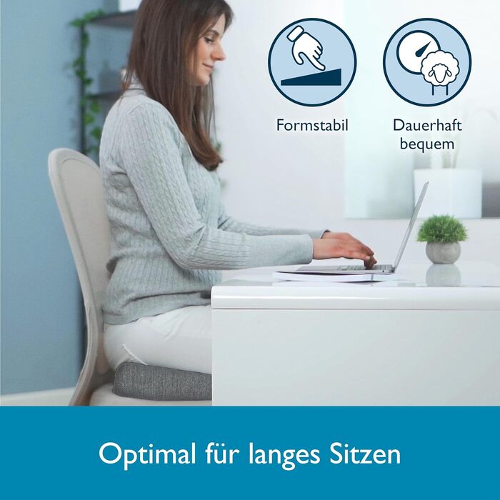 Keilkissen Beautissu BeauErgo – Ergonomічне сидіння для офісного крісла, дому, з антиковзним покриттям