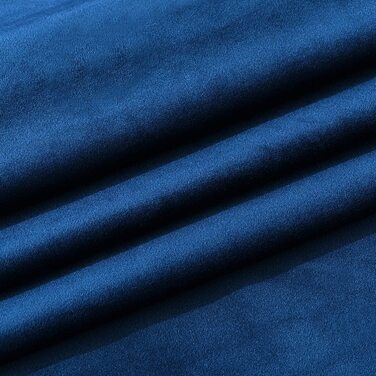 Оксамитові штори MIULEE, 2 шт., непрозорі щільні штори, наскрізні штори, оксамитові щільні штори, розсувні штори для спальні, вітальні (Ш х В) (140 х 260 см, Павиний синій)