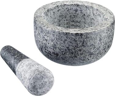 Морка Westmark з пестиком з натурального граніту, велика, діаметр: 9,5 см, сіра