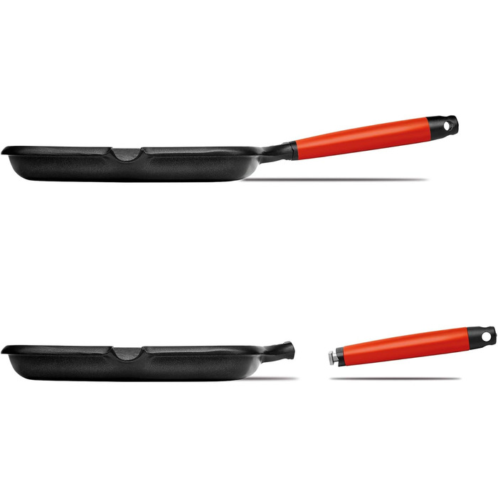 Сковорода Castey Grill 27 см з алюмінію, для всіх плит (включно з індукцією) та духовки