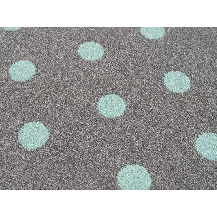 Дитячий килимок Кола Dots у кольорі Silver Grey Mint (кругла 160 см)