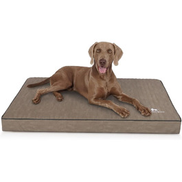 Ортопедичний килимок для собак Palomino зі штучної шкіри, стьобаної лазером L 80 x 60 см Камінь