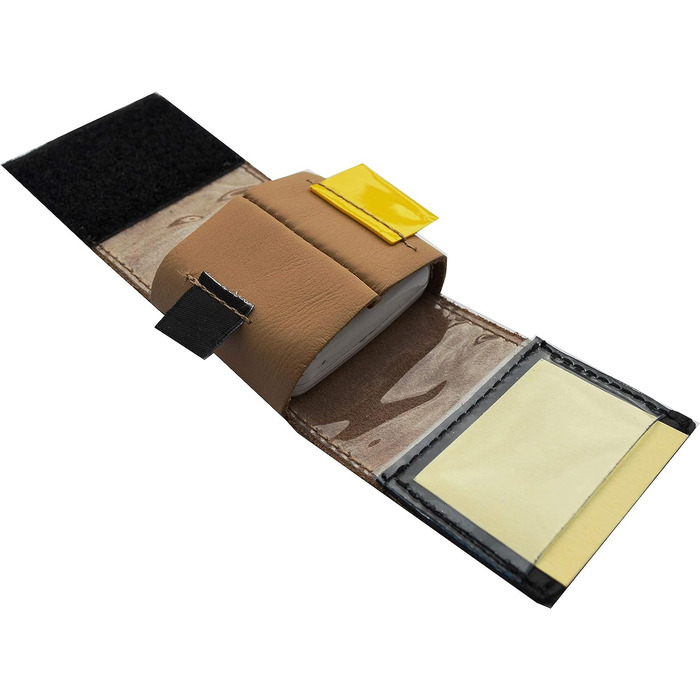 Трекер сумки наппа шкіряний, всередині ПВХ, із застібкою-липучкою і плоскою пряжкою, адресний відсік, примітка етикетка Phone Inside, для GPS трекера 5415мм, доступний в коричневому і коричневому кольорі (середній коричневий)