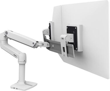 Кріплення для монітора Ergotron LX Dual Direct (білий) - до 63.5 см (25 дюймів), 0.9-5 кг