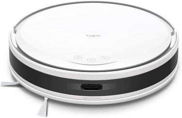 Робот-пилосос Tapo RV20 Max з функцією миття, 5300Pa, LiDAR-навігація, сумісний з Alexa & Google Assistant, білий