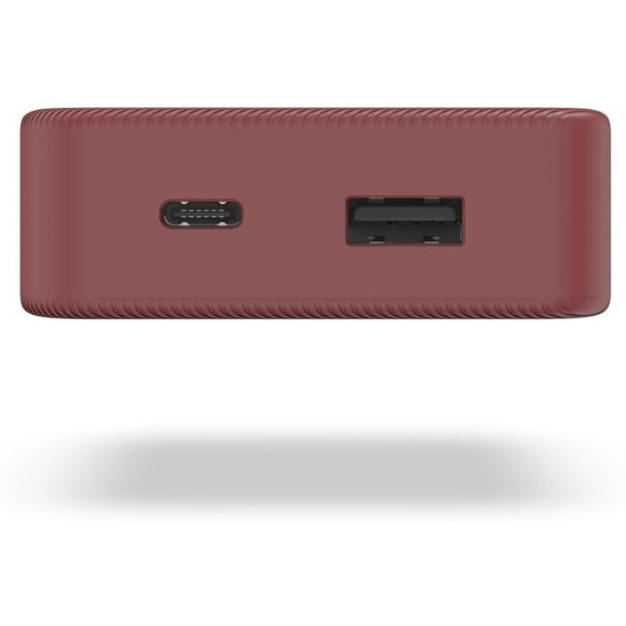 Портативний зарядний пристрій (червоний), 10 10000mAh, USB C/A, LED