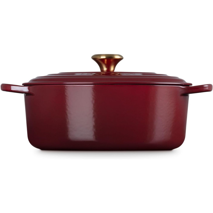 Le Creuset Signature Казанок з чавуну з кришкою, овальний, 29 см, 7,5 л, для всіх типів плит, включаючи індукцію, колір Chambray