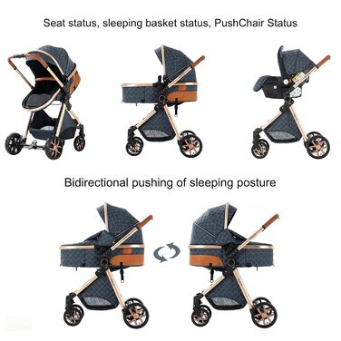 Дитяча коляска MoLi 3 в 1 V9 Dark Grey: комплект, обертовий ручки, люлька, прогулянкова, шасі з алюмінію, складна, великий розмір