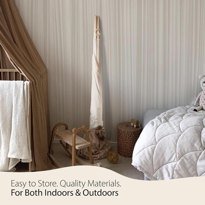 Дитячий намет Atlasonix Tipi для дітей, ігровий будиночок Montessori, 100% бавовна