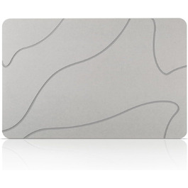 Діатомовий килимок для ванни нековзний, килимок для душу, килимок для ванни (39x60CM, світло-сірий)