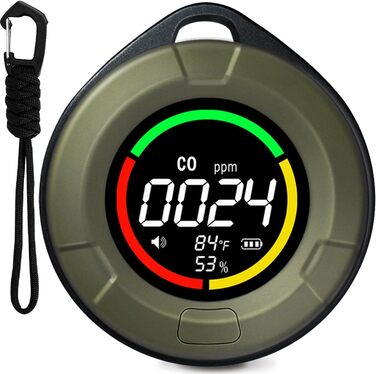 Портативний детектор CO для подорожей: міні-пристрій для виявлення CO, 120 годин роботи в режимі очікування, для кемпінгу, дому та вулиці