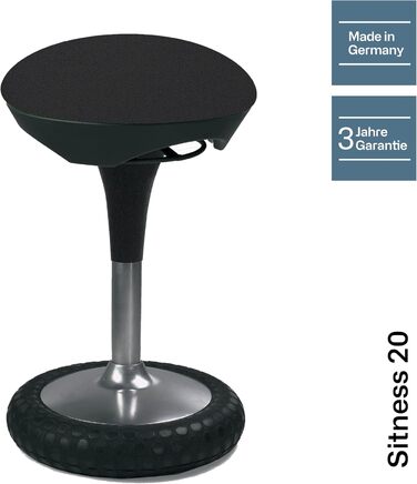 Офісний стілець Topstar Sitness 20 чорного кольору